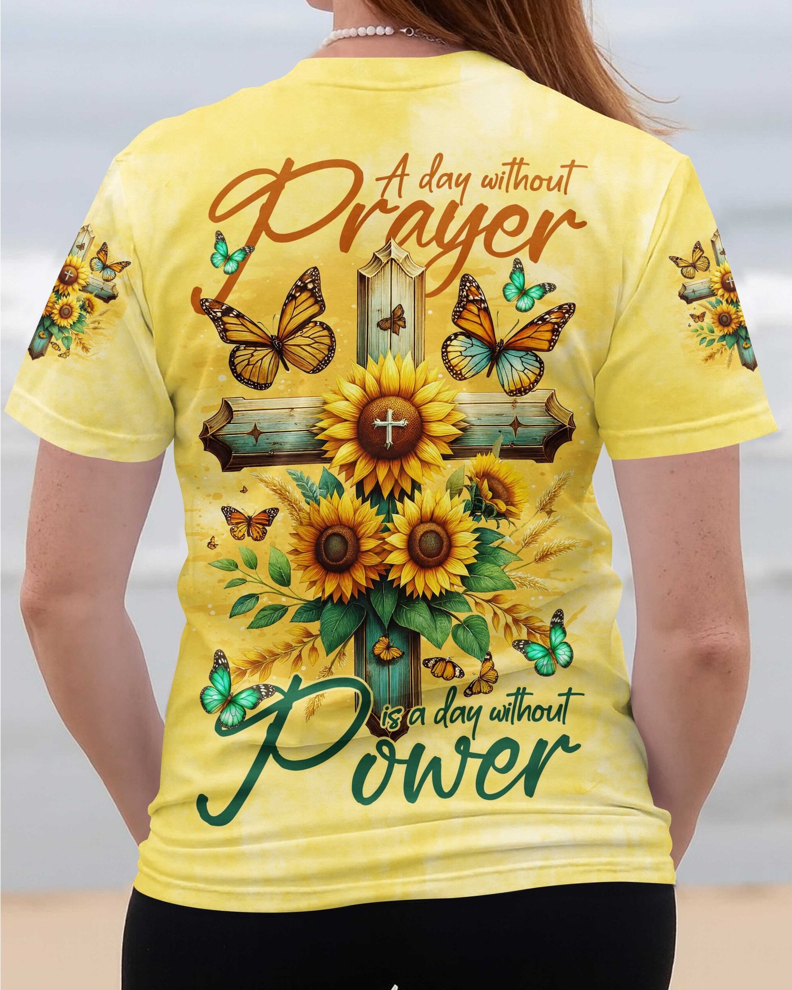 A Day Without Prayer Is A Day Without Power T-Shirt - Image 14