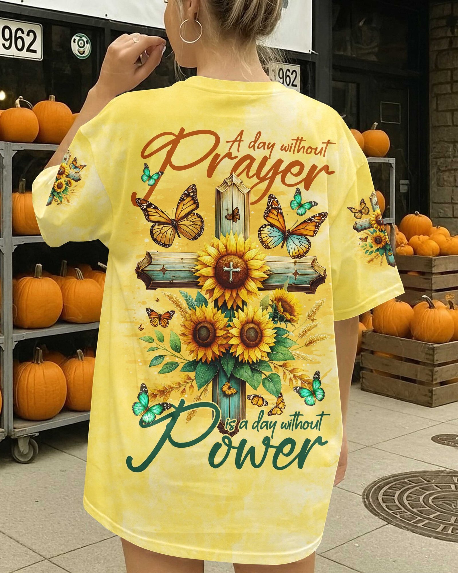 A Day Without Prayer Is A Day Without Power T-Shirt - Image 11