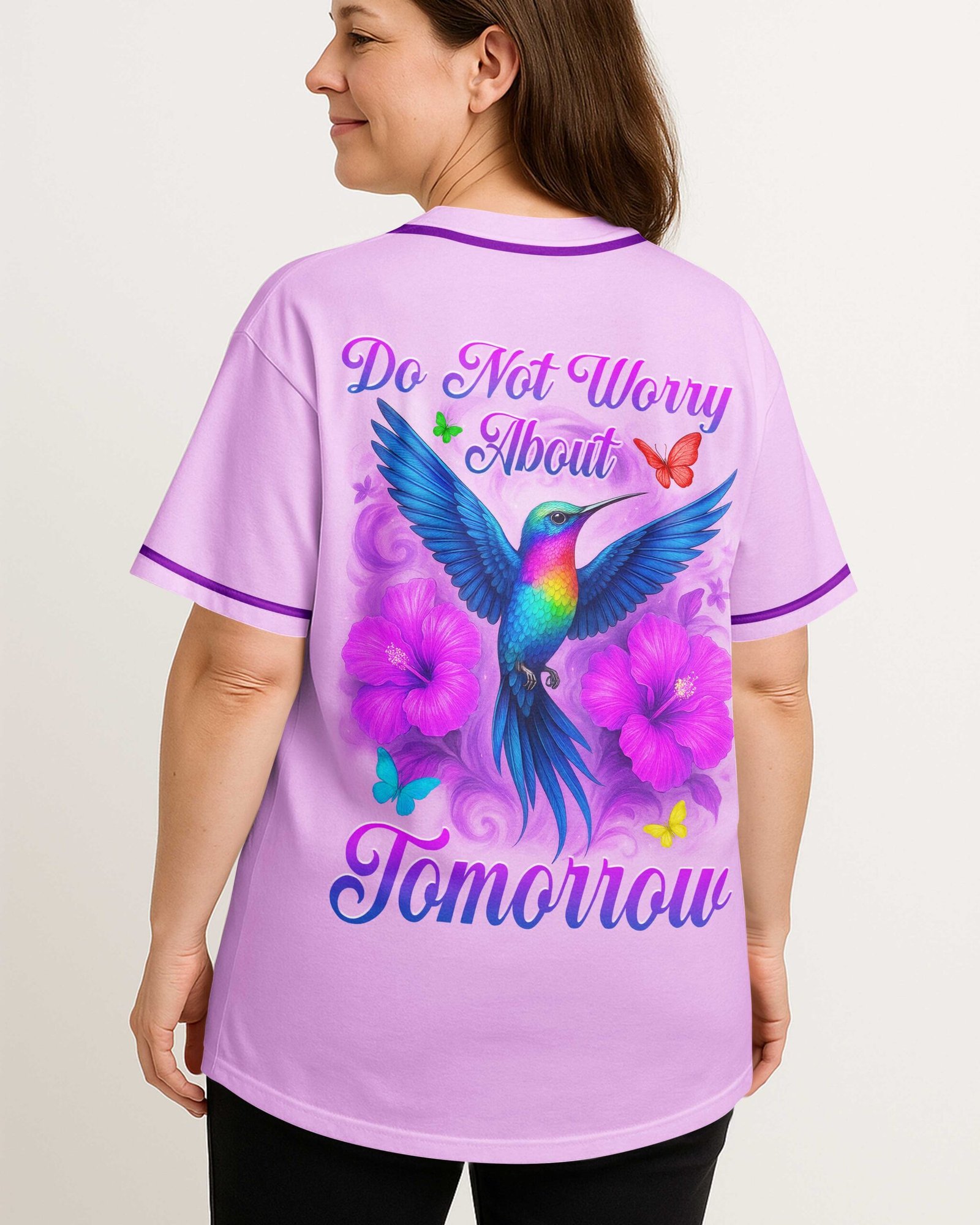Do not Worry About Tomorrow All Over Print Jersey - Image 4