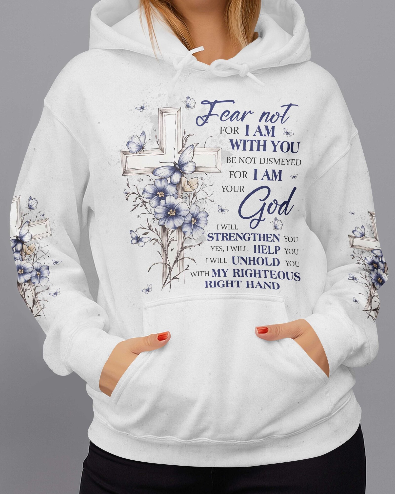Fear Not For I Am With You Be Not Dismayed For I Am Your God T-Shirt - Image 5