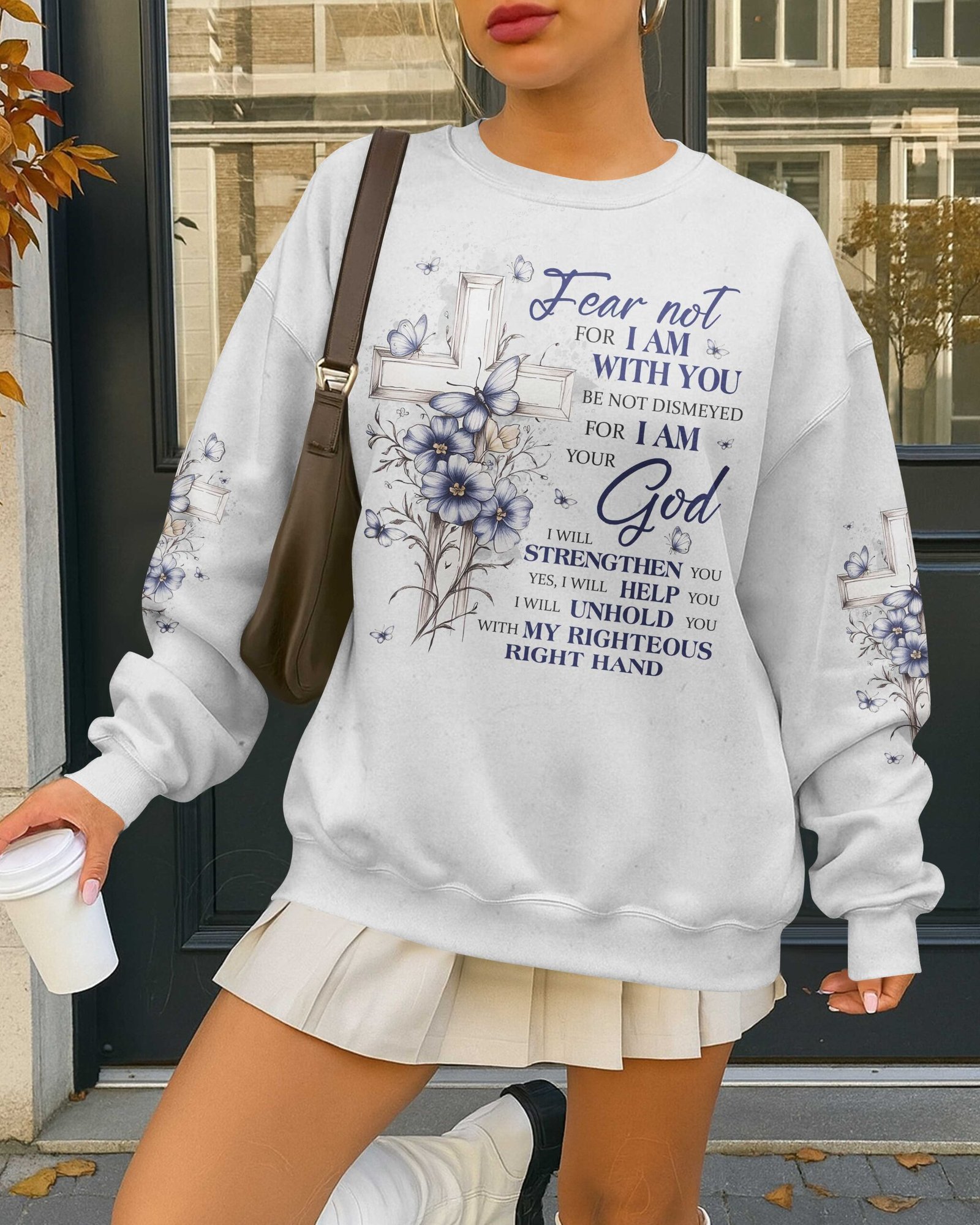 Fear Not For I Am With You Be Not Dismayed For I Am Your God T-Shirt - Image 7