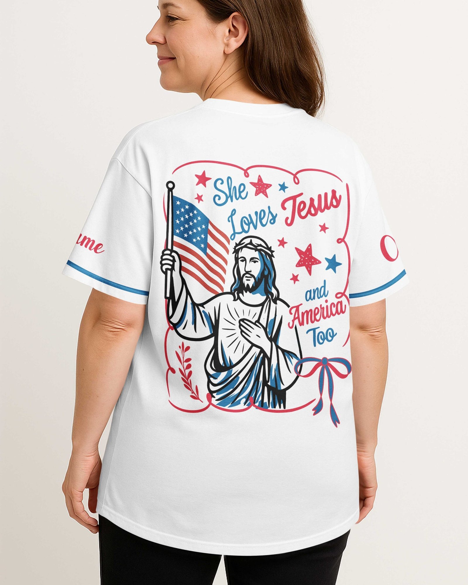 Jesus Saves All Over Print Custom Jersey - Image 4
