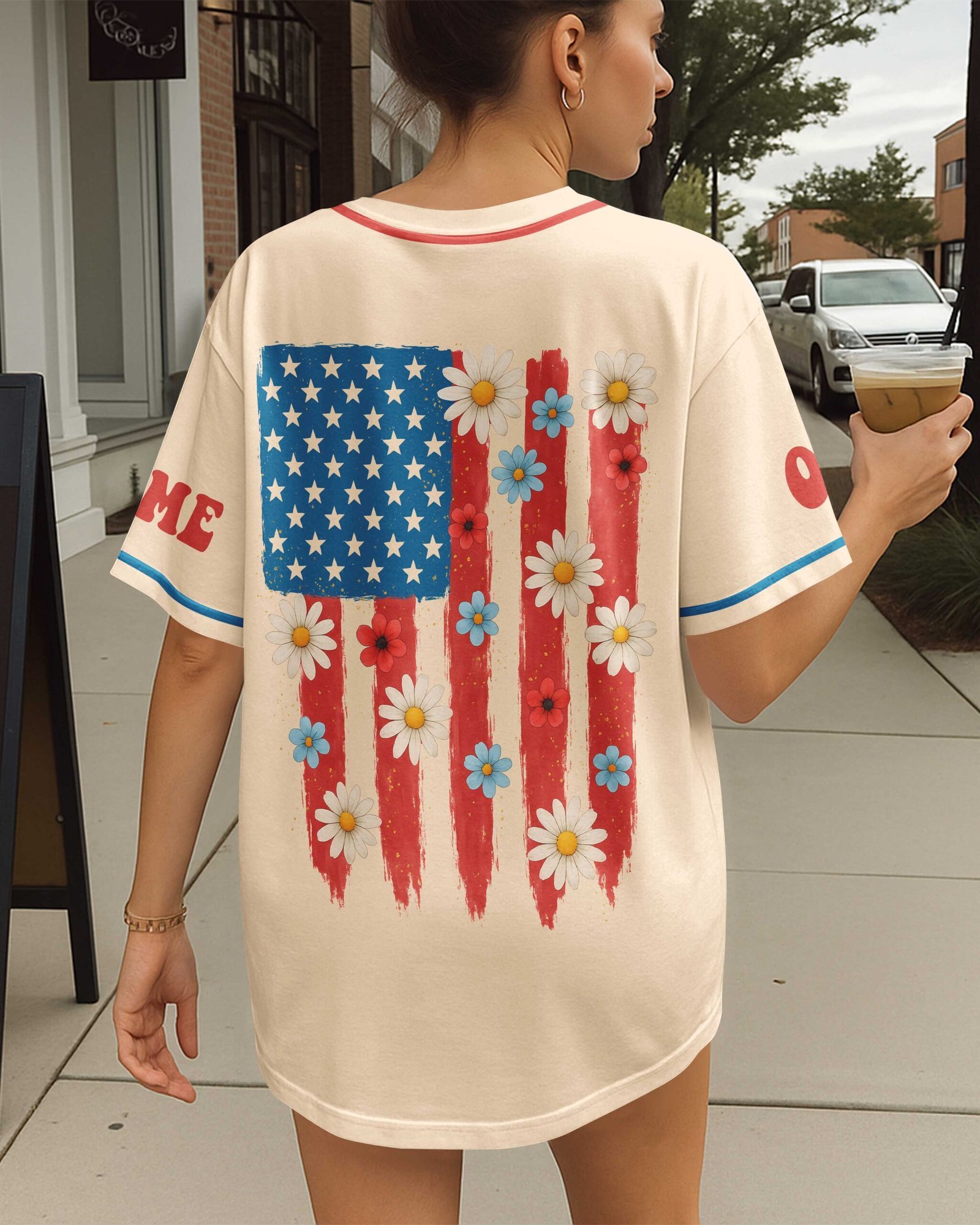 One Nation Under God All Over Print Custom Jersey - Image 2