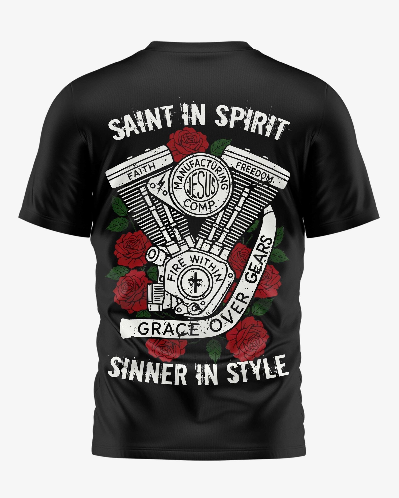 Saint In Spirit Sinner In Style T-Shirt - Image 7