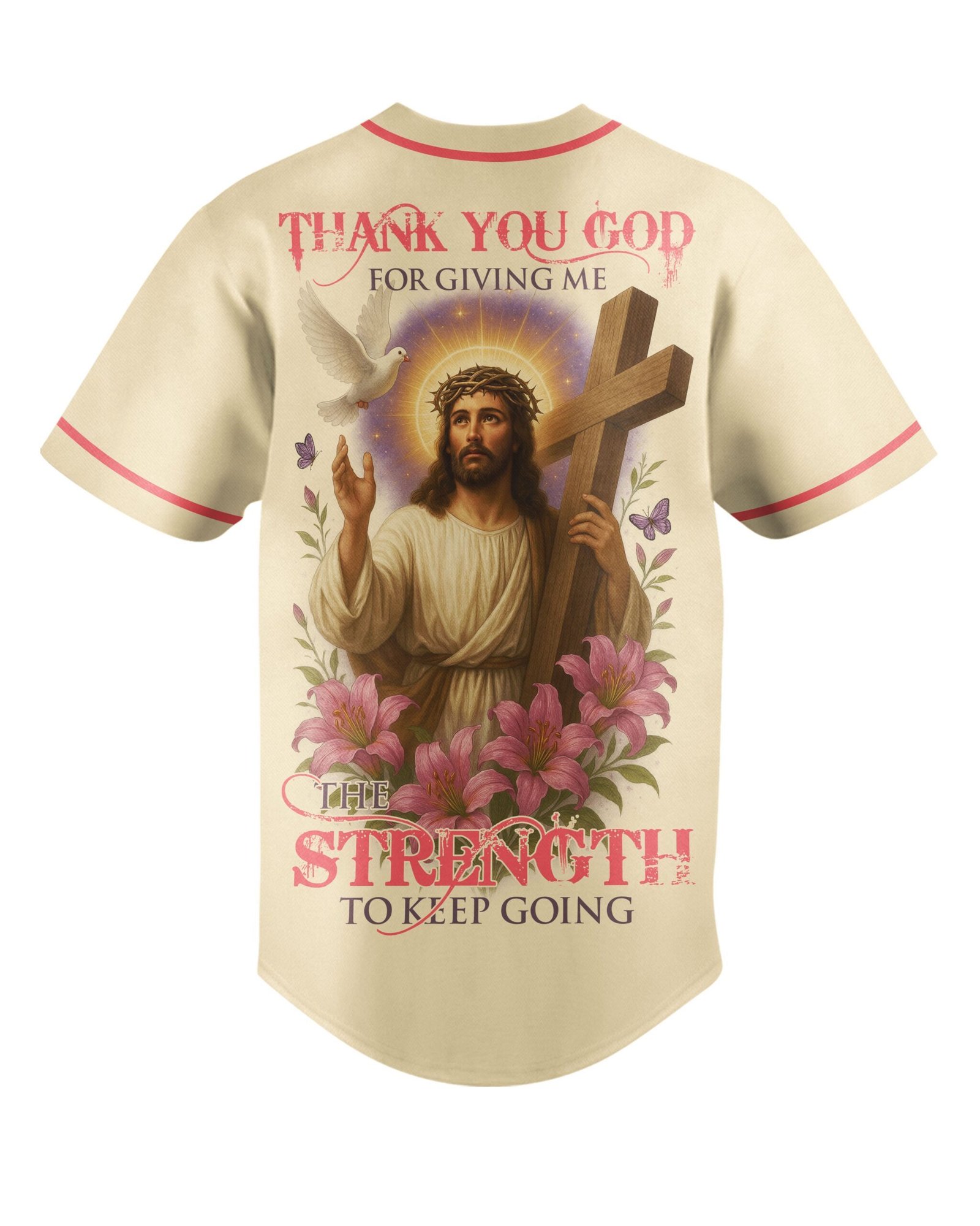 Thank You God All Over Print Jersey - Image 6